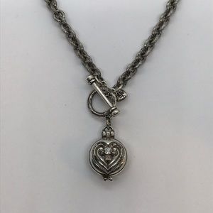 Brighton Heart Locket Toggle Necklace